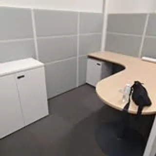 Office cubicle desk and storage installed in Singapore