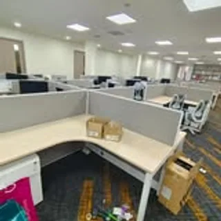 Office workstation cluster installation in progress in Singapore